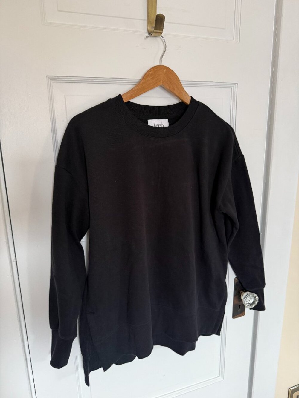 Kersh black crewneck pullover